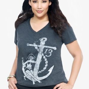 Torrid Anchor with Mermaid tee